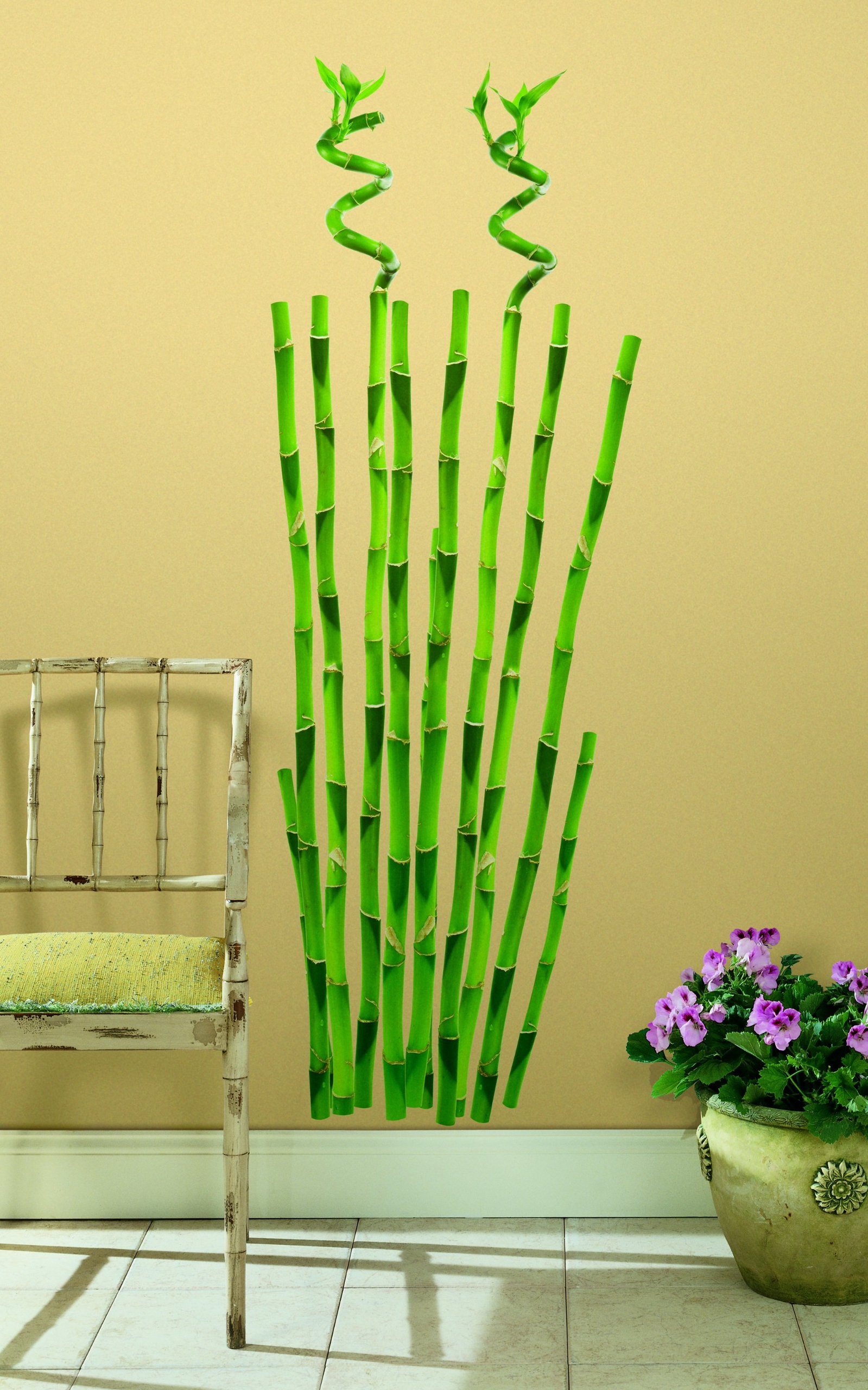 Bamboo Peel and Stick Giant Wall Decall
