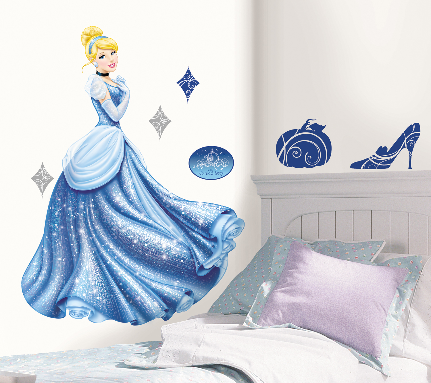 Disney Princess - Cinderella Glamour Peel & Stick Giant Wall Decal