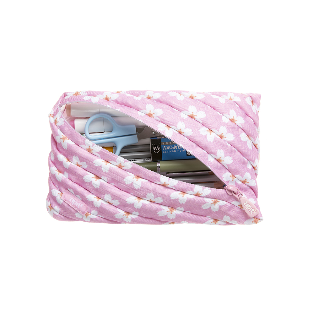 Fresh Twister Pouch - Pink Flowers