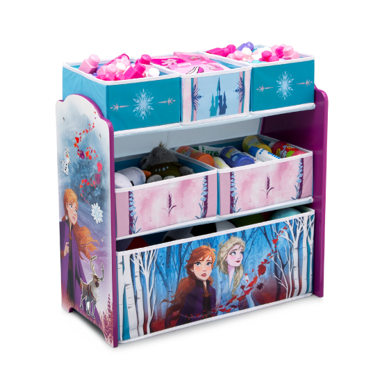 Frozen II Design and Store 6 Bin Toy Organizer