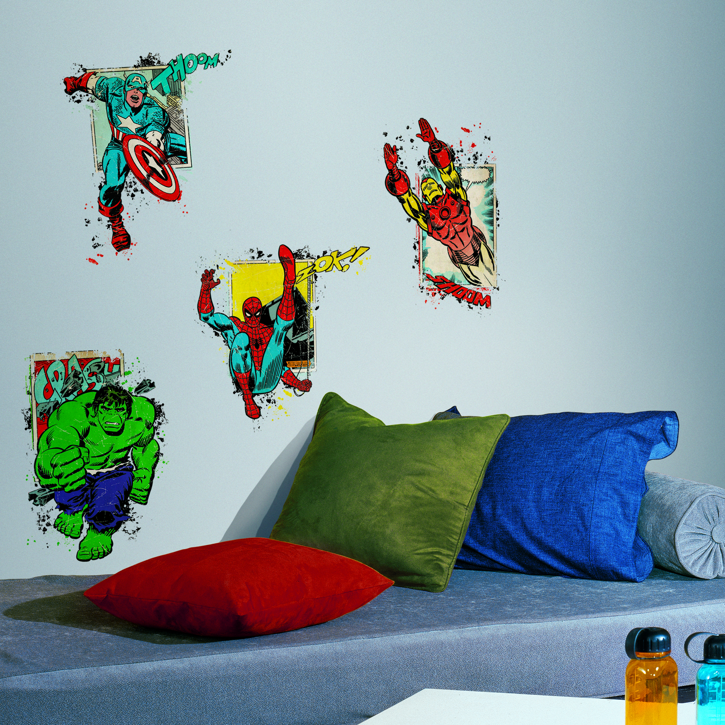 Marvel Super Hero Burst Peel and Stick Giant Wall Decals