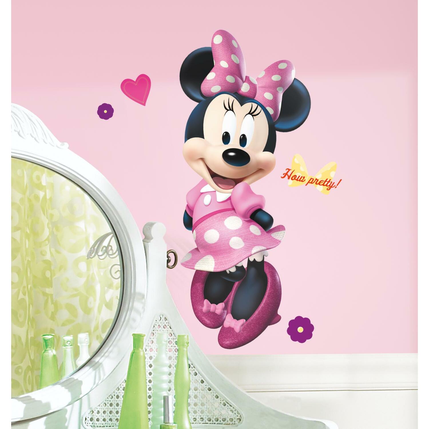 Minnie Mouse Bow-Tique Peel & Stick Giant Wall Decal