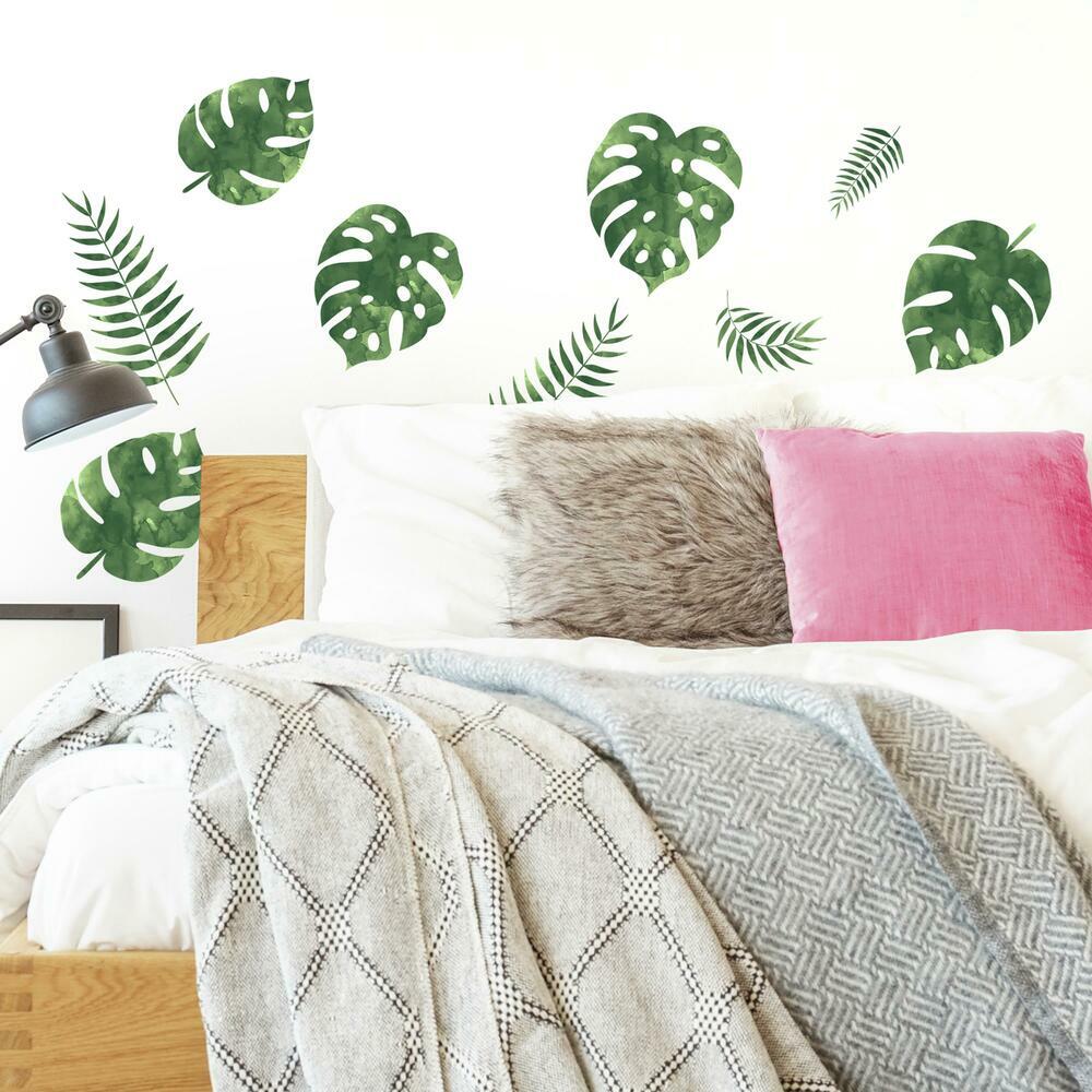 Palm Leaves - Tropical Elegance DIY Peel & Stick Wall Decal