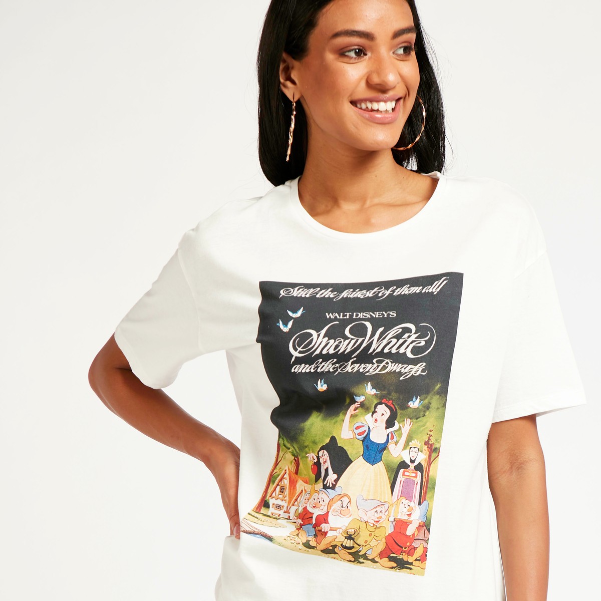 Snow White and The Seven Dwarfs Print Short Sleeves T-shirt 2