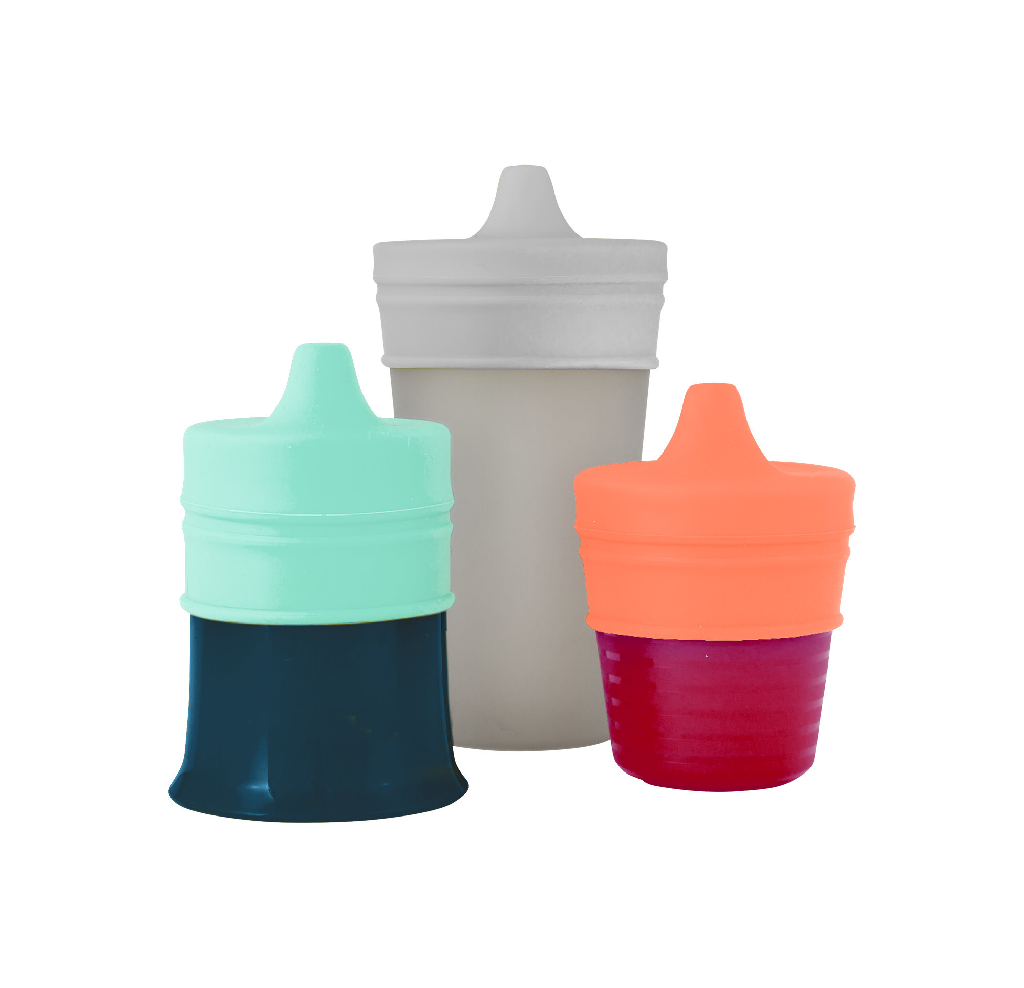 Snug Stretchy Silicone Reusable Spout Lids Spout with containers - Boy