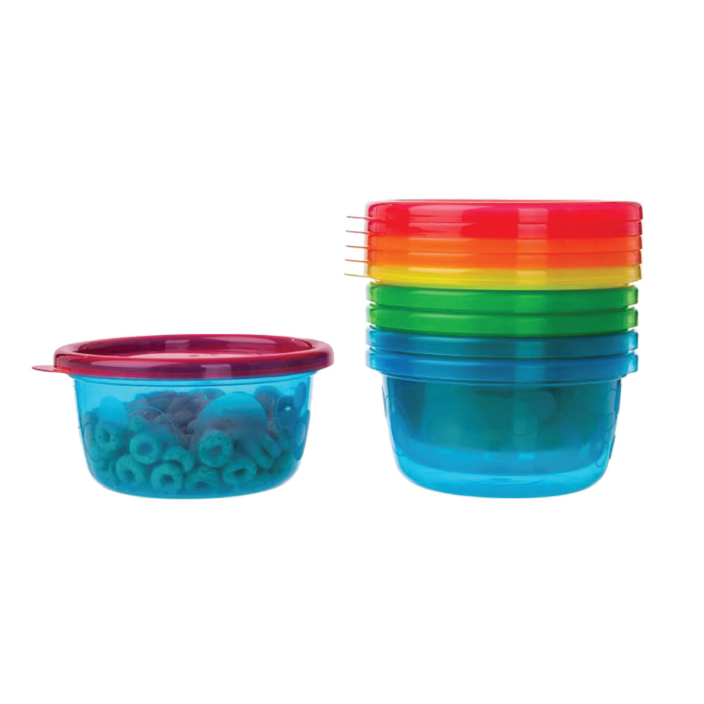 Take & Toss 8 Oz Toddler Bowls With Lids (Pack of 6)