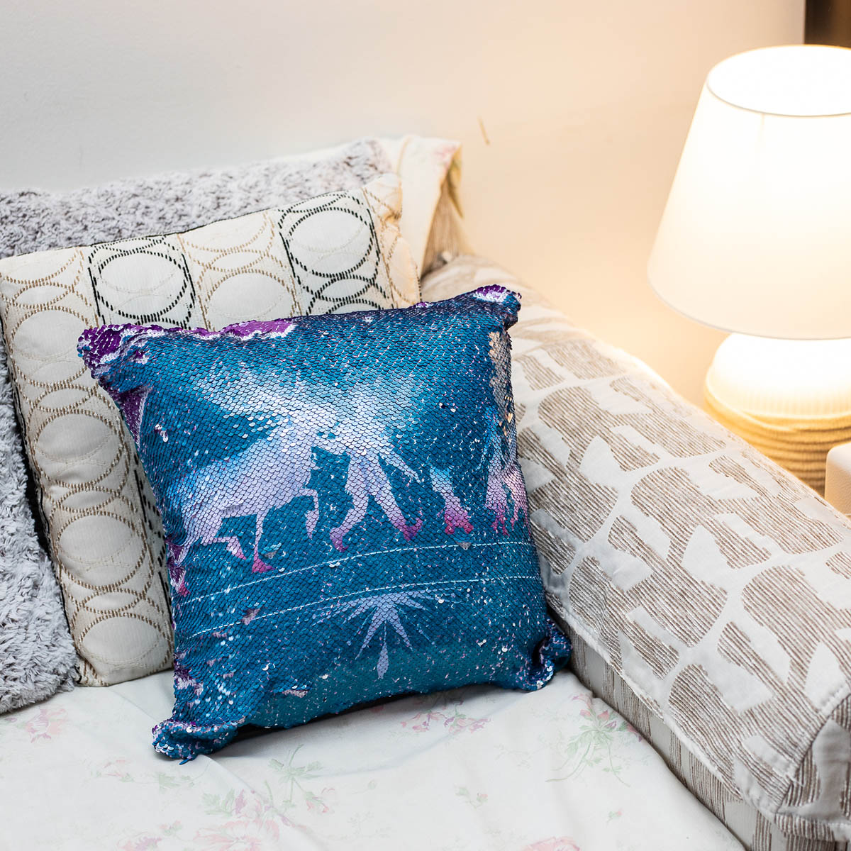 Frozen Two Way Sequence cushions