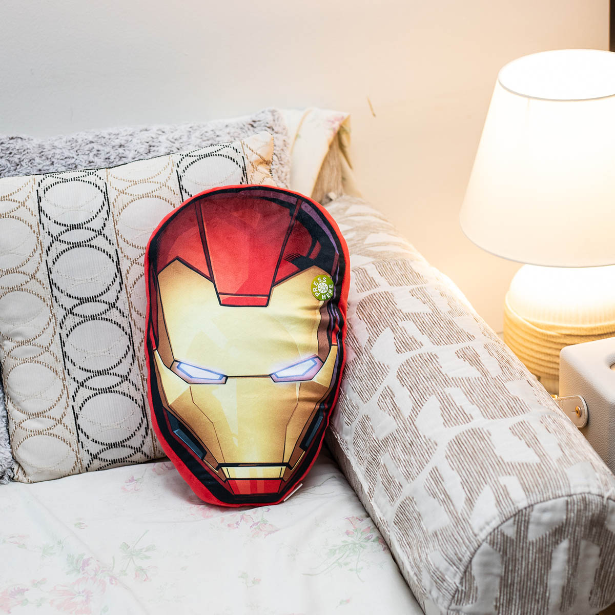 Iron Man Shaped Cushion with Light up