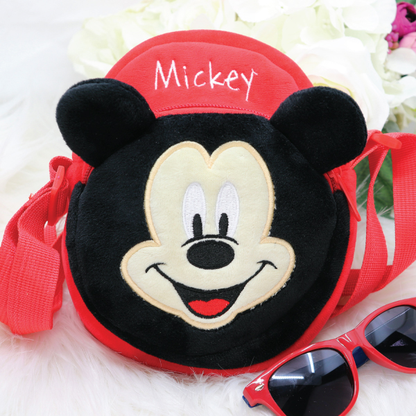 Mickey Kids 3D soft Toys Velvet Childrens Plush Shoulder Bag